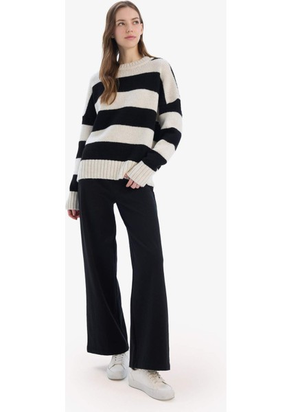 Wide Leg Standart Boy Basic Düz Geniş Bol Paça Eşofman Altı