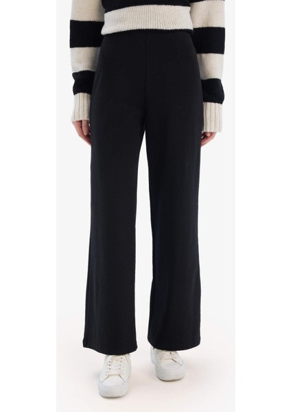 Wide Leg Standart Boy Basic Düz Geniş Bol Paça Eşofman Altı