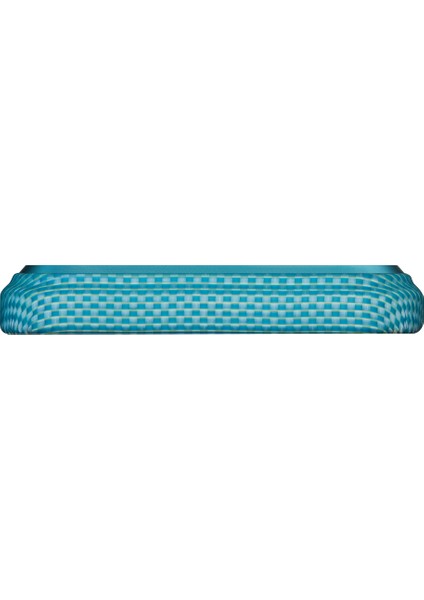 iPhone 17 Pro Max Kılıf M-Safeli Aramid Fiber Pitaka Glints Of Gold Ultra Slim Serisi Kapak Mavi