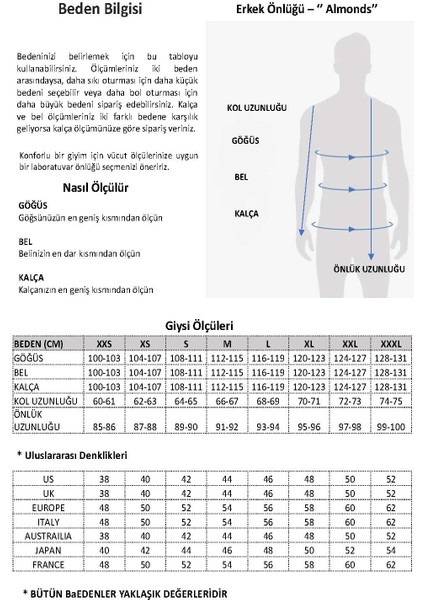Almonds Doktor Önlüğü 100% Pamuk