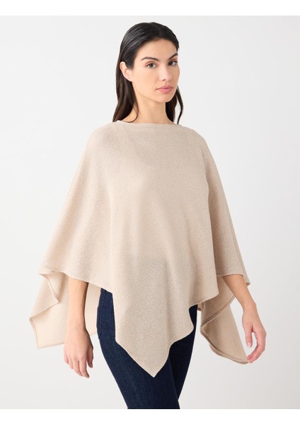 Lacivert Gömlek Yaka Yün Karışımlı Rahat Kesim Dokuma Kaban