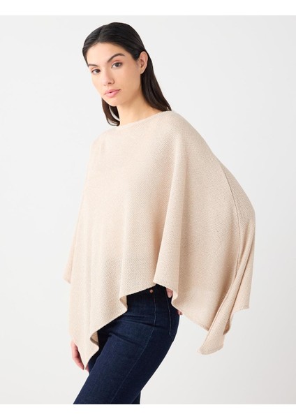 Lacivert Gömlek Yaka Yün Karışımlı Rahat Kesim Dokuma Kaban