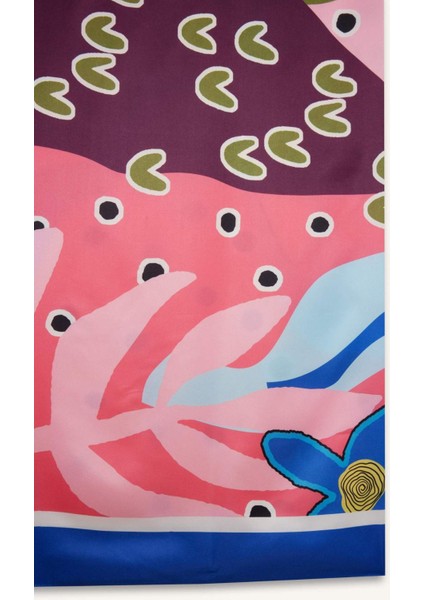 Regular Fit Desenli Saten Plaj Eteği B1443AX25HS