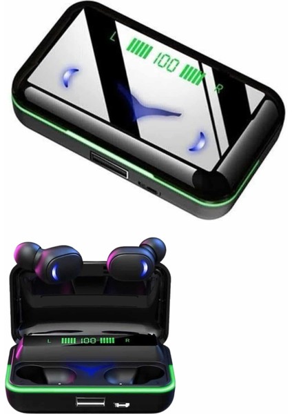 Extra Bass Kablosuz Kulaklık Işıklı Bluetooth Kulaklık Powerbank Özellikli - MB000X-2H5QV7 fırsatları