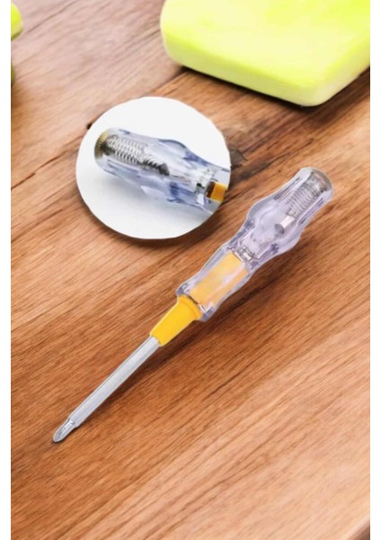 Çift Taraflı Elektrik Kontrol Kalemi Şeffaf Tornavida - MB000X-2H71U3 indirimleri