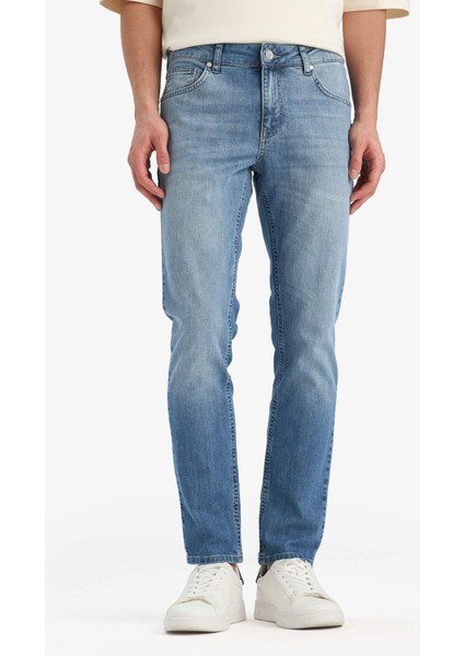 Pedro Slim Fit Dar Kalıp Normal Bel Dar Paça Jean Pantolon