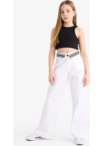Kız Çocuk Wide Leg Geniş Paça Pamuklu Pantolon E1749A825SM