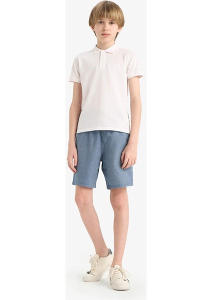 Erkek Çocuk Beli Lastikli Şort