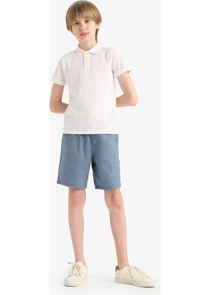 Erkek Çocuk Beli Lastikli Şort