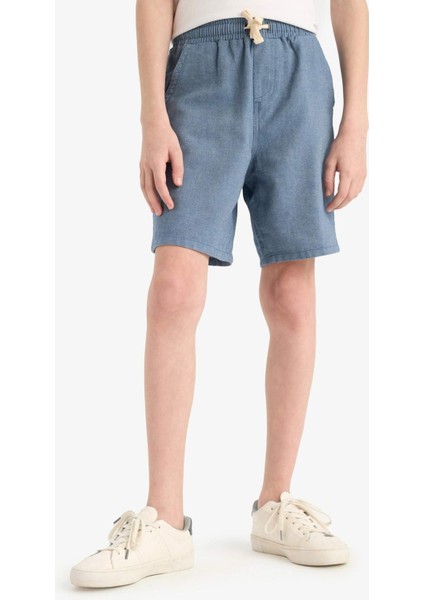 Erkek Çocuk Beli Lastikli Şort