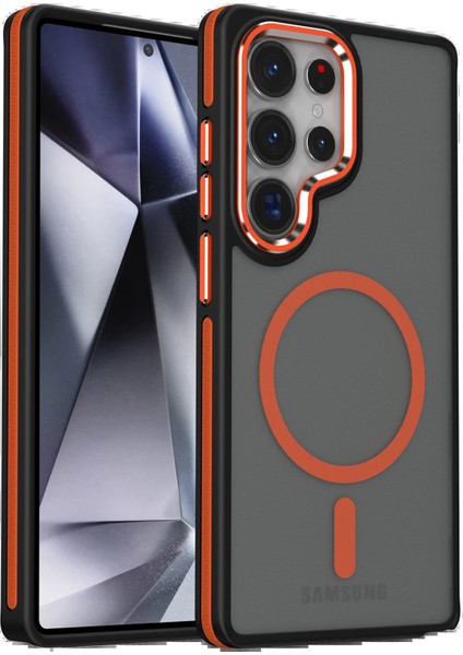 Samsung Galaxy S25 Ultra Winner Magsafe Kapak - TURUNCU-(5796) - MB000X-2H38E0