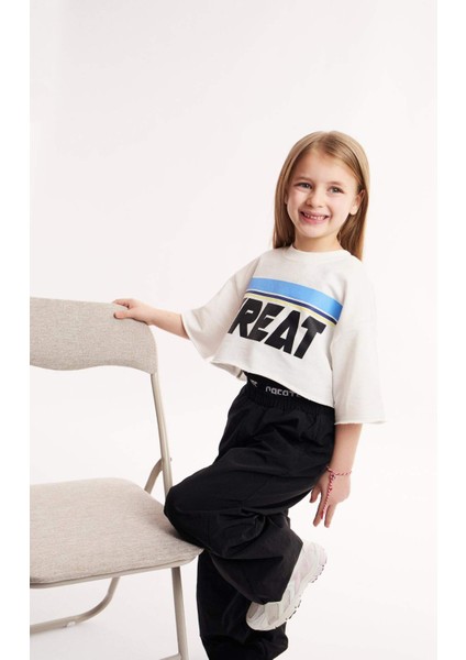 Kız Çocuk Wide Leg Geniş Paça Pamuklu Pantolon E1750A825SM