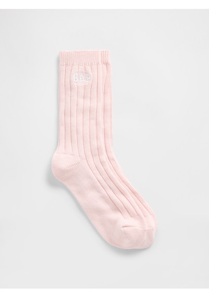 Kadın Pembe Cashsoft Gap Logo Çorap