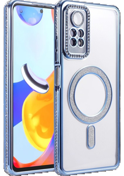 Xiaomi Redmi Note 12 Pro 4g Joke Simli Magneticsafe Kılıf - MAVI-(5796) - MB000X-2GUK48
