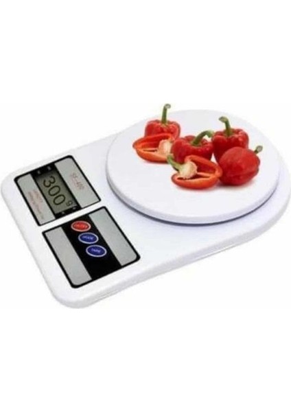 Mutfak Tartısı Dijital Göstergeli Hassas Tartı 10 kg Kapasiteli - MB000X-2GXFL3