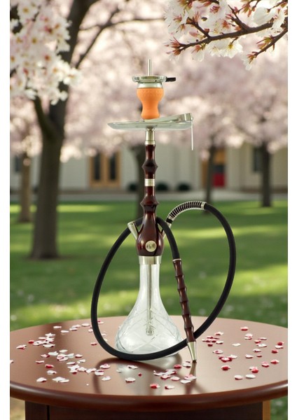 Özel Taşıma Çantalı Doğal Ahşap Gövdeli Tam Tahliye Sistemli Premium Nargile Takımı 75 Cm. fiyatları