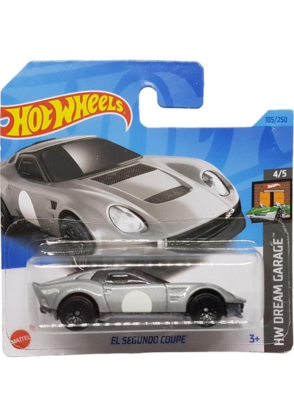 - El Segundo Coupe - Hw Garage 4/5 - HKG39 - Short Card - Gümüş Metalik - Mattel 2023 modelleri