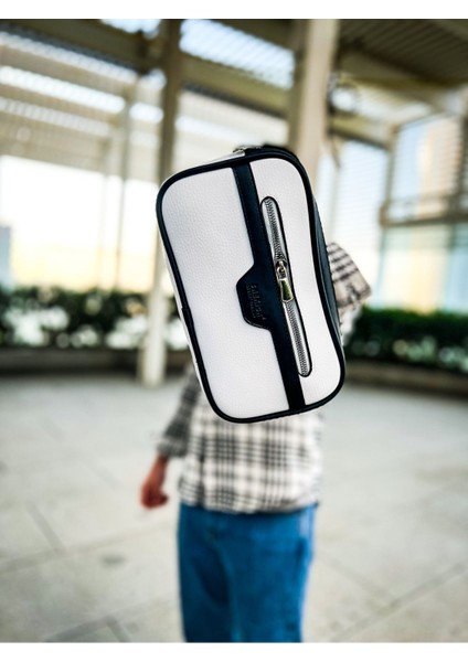 CH101 - Poani Tablet Erkek Çanta Beyaz/sıyah indirimleri