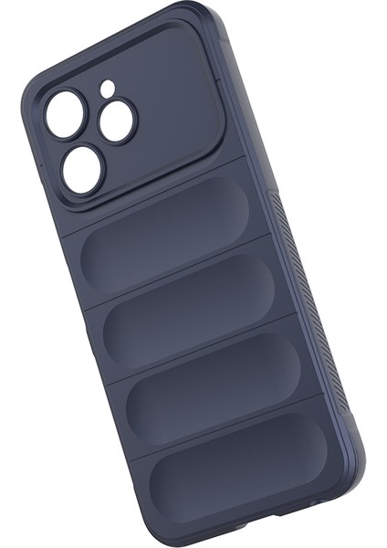 Tecno Spark 40 Uyumlu Kılıf Etnik Optimum Mat Kamera Korumalı Silikon Lacivert modelleri