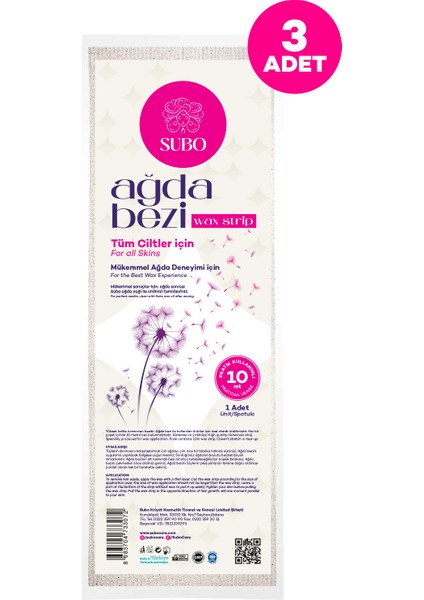 Ağda Bezi 3X10 mt Dili ml indirimleri