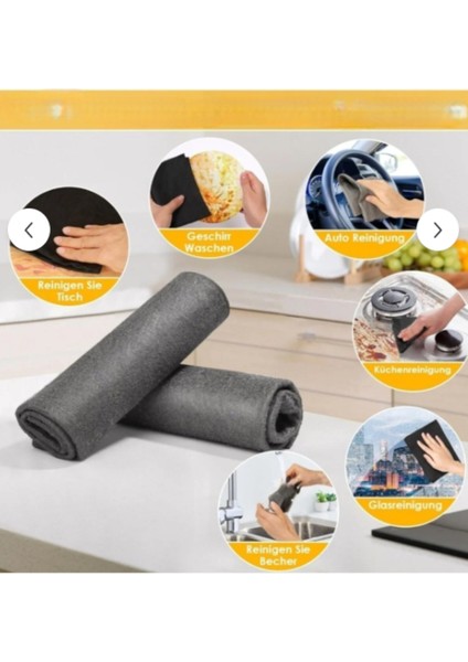 (2 Adet) Magic Bez, Sihirli Mikrofiber Temizlik Bezi 40×30 cm Iz Bırakmaz, Ultra Emici