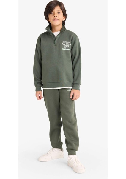 Erkek Çocuk Beli Lastikli Baskılı Eşofman Altı E9443A825WN