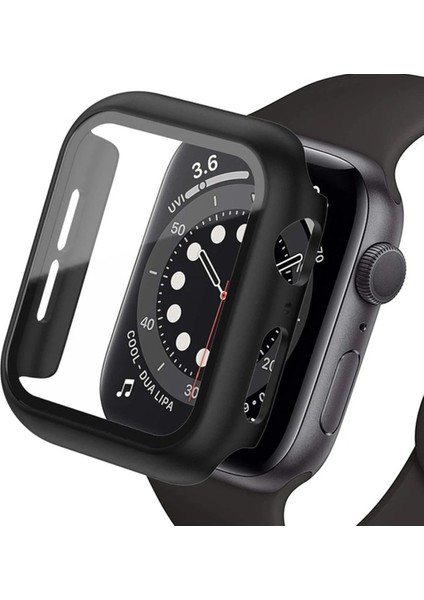 Apple Watch Ultra 49MM Camlı Kasa Ekran Koruyucu - SIYAH-(5796) - MB000X-2GA3J6