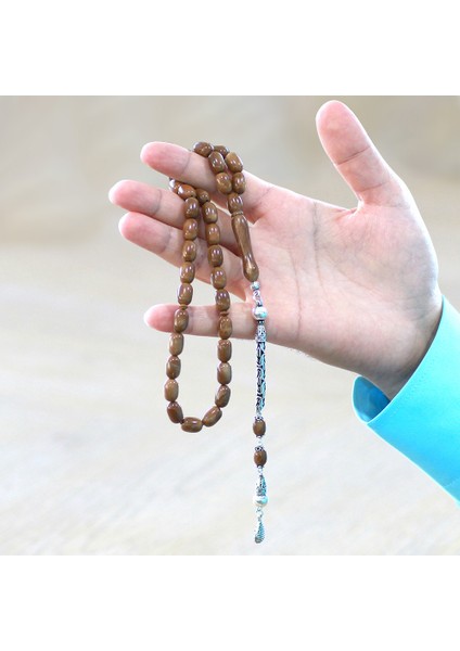 925 Ayar Gümüş Kral Zincir Püsküllü Kapsül Kesim Exclusive Renk Cilalı Kuka Tesbih modelleri