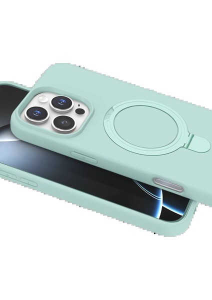 Apple iPhone 16 Pro Max Regal Magsafe Standlı Kapak - Su YEŞILI-(5796) - MB000X-2GUKI2 fırsatları