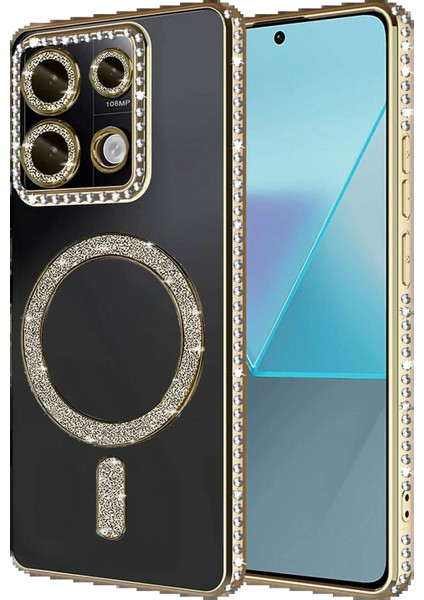 Xiaomi Redmi 13C Joke Simli Magneticsafe Kılıf - GOLD-(5796) - MB000X-2GUJW5