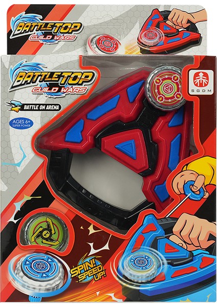 Battle Top Fırlat Gitsin Kırmızı