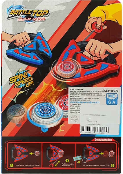 Battle Top Fırlat Gitsin Kırmızı modelleri