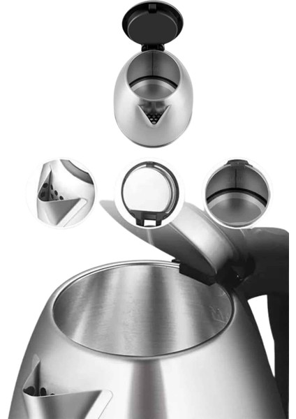 Çelik Su Isıtıcı Kettle Dayanıklı Paslanmaz Çelik Uzun Ömürlü - MB000X-2H61I0 modelleri