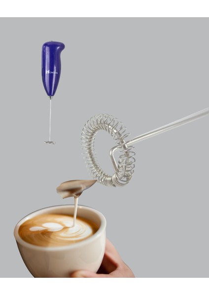 Mini Pilli Portatif Karıştırıcı – Cappuccino Latte Frappe ve Kahve Köpürtü - MB000X-2H57M indirimleri