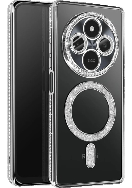 Xiaomi Redmi 14C Joke Simli Magneticsafe Kılıf - GÜMÜŞ-(5796) - MB000X-2GUIS0