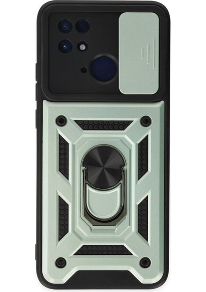 Xiaomi Redmi 10C Kılıf Pars Lens Yüzüklü Silikon - YEŞIL-(5796) - MB000X-2GV3E2