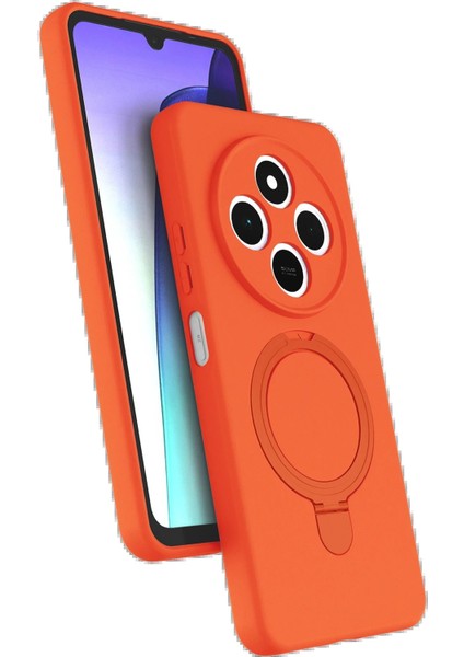 Xiaomi Redmi 14C Regal Magsafe Standlı Kapak - TURUNCU-(5796) - MB000X-2GLYN2