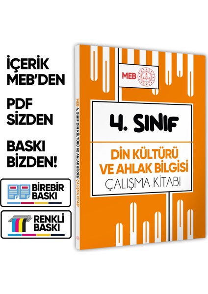 2026 MEB ÖDM İlkokul 4.Sınıf DİN KÜLTÜRÜ VE AHLAK BİLGİSİ Çalışma Kitabı Soru Bankası BASKI ÜCRETİ