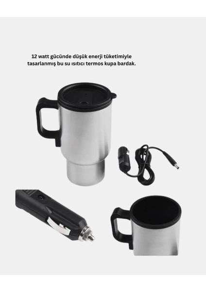 Araç Içi Su Isıtıcı Termos Kupa 12 Watt Enerji Tasarruflu - MB000X-2GVAR2 indirimleri
