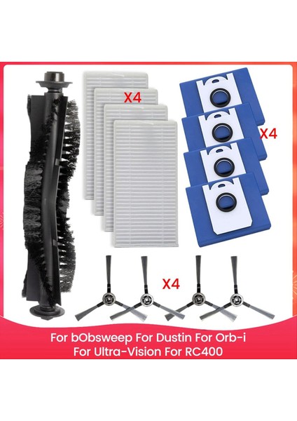 Bobsweep Robot Süpürge Yedek Parçaları Dustin Orb-I Ultra-Vision RC400 Aksesuar Kiti (Yurt Dışından)