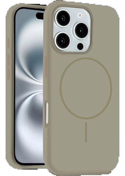 iPhone 16 Pro Max Kılıf Jully Magsafe Kapak - Çöl TITANYUM-(5796) - MB000X-2H3Q15