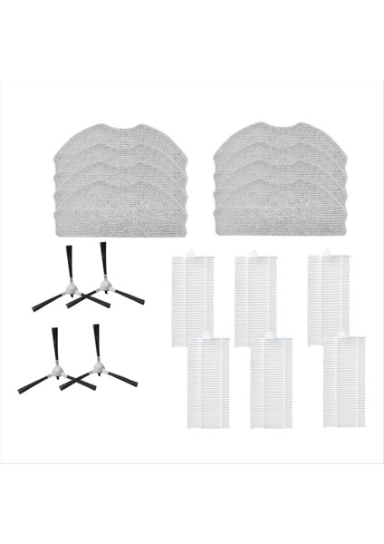 Ropvacnıc S1 / A1, Tipdiy G90, Betboyles V75S, Vıpsun Z1 Elektrikli Süpürge Parçaları Için 18 Adet Yan Fırça Hepa Filtre Paspas Pedi (Yurt Dışından) fiyatları