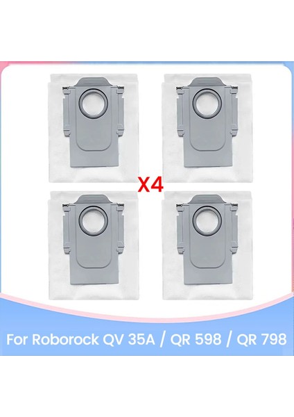 Roborock Qv 35A / Qr 598 / Qr 798 Robot Süpürge Yedek Parçaları Için Vakum Toz Torbası Verimli Temizlik Aksesuarları (Yurt Dışından)