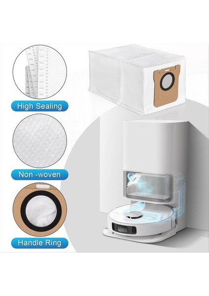 Dreame L10S Ultra/ L10 Ultra Için Yedek Parçalar Ana Yan Fırçalar Hepa Filtreler Paspas Bezi Toz Torbaları (Yurt Dışından) fırsatları