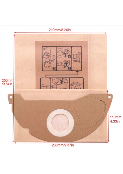 5 Adet/takım Elektrikli Süpürge Kağıt Çöp Toz Torbaları WD2250 A2004 A2054 Mv2 Elektrikli Süpürge Makinesi Aksesuarı (Yurt Dışından) modelleri
