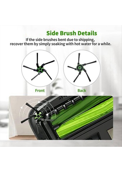 S9 9150/S9+ Plus 9550 Robotlu Süpürge Aksesuarları Hepa Filtre Ana Yan Fırça Toz Torbası (Yurt Dışından) modelleri