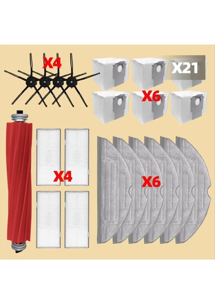 Roborock S7 Maxv Ultra S7 Pro Ultra Robot Süpürge Aksesuarları Hepa Temizleme Rulo Fırçası Ana Yan Fırça Paspas Filtresi (Yurt Dışından) fırsatları