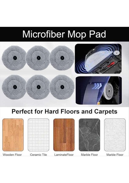 Roborock Saros 10/s9 Maxv ULTRA/S90VER/G30/A1460RR Yedek Parçaları Için Yeniden Kullanılabilir Yıkanabilir Paspas Bezi B (Yurt Dışından) fiyatları