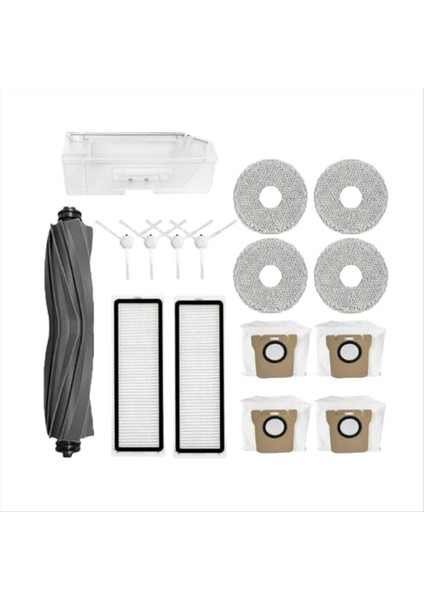 Robot Vakum Için X10 + X10 L10S Ultra Artı B101GL Yedek Parça Aksesuarları Ana Fırça Hepa Filtre Toz Torbası Toz Kutusu (Yurt Dışından)