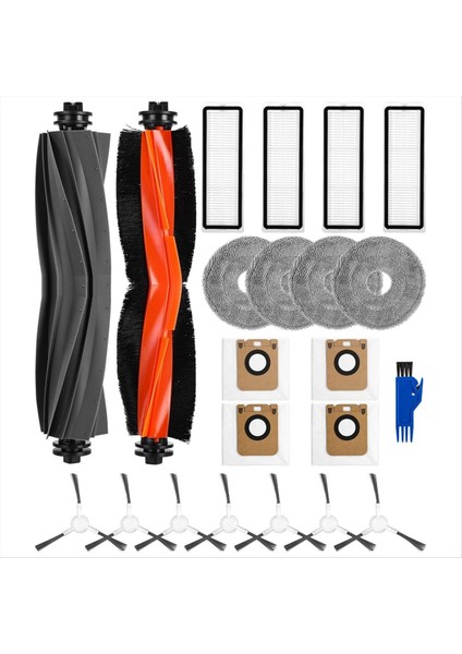 L10S ULTRA/L10 ULTRA/L10 Prime Robotlu Süpürge Ana Yan Fırça Paspas Bezi Aksesuarları Değiştirme (Yurt Dışından)